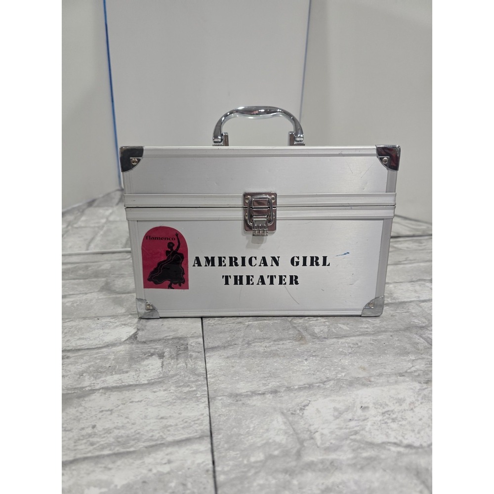 American Girl Doll Silver Theater Trunk Performance Case Travel Storage